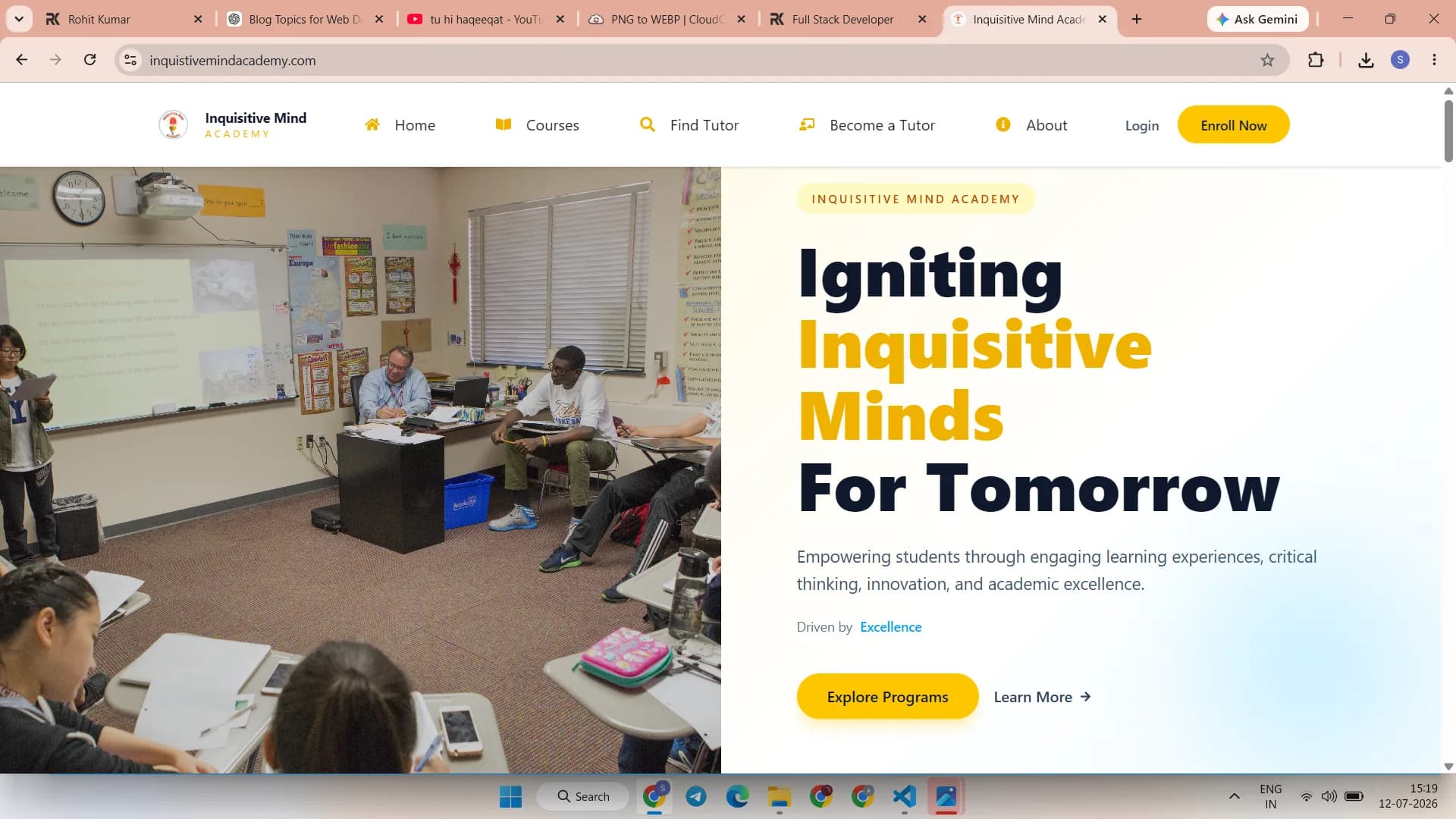 INQUISITIVE MIND ACADEMY Screenshot 1