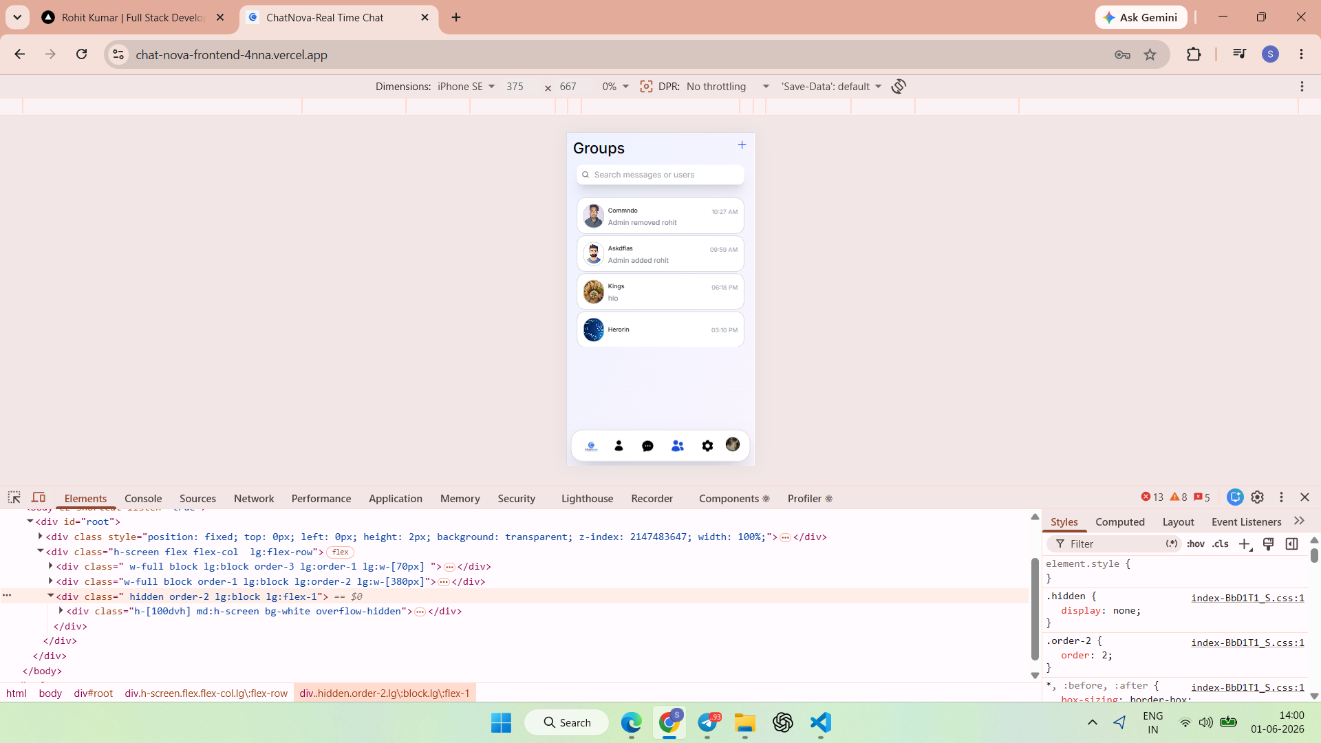Responsive UI